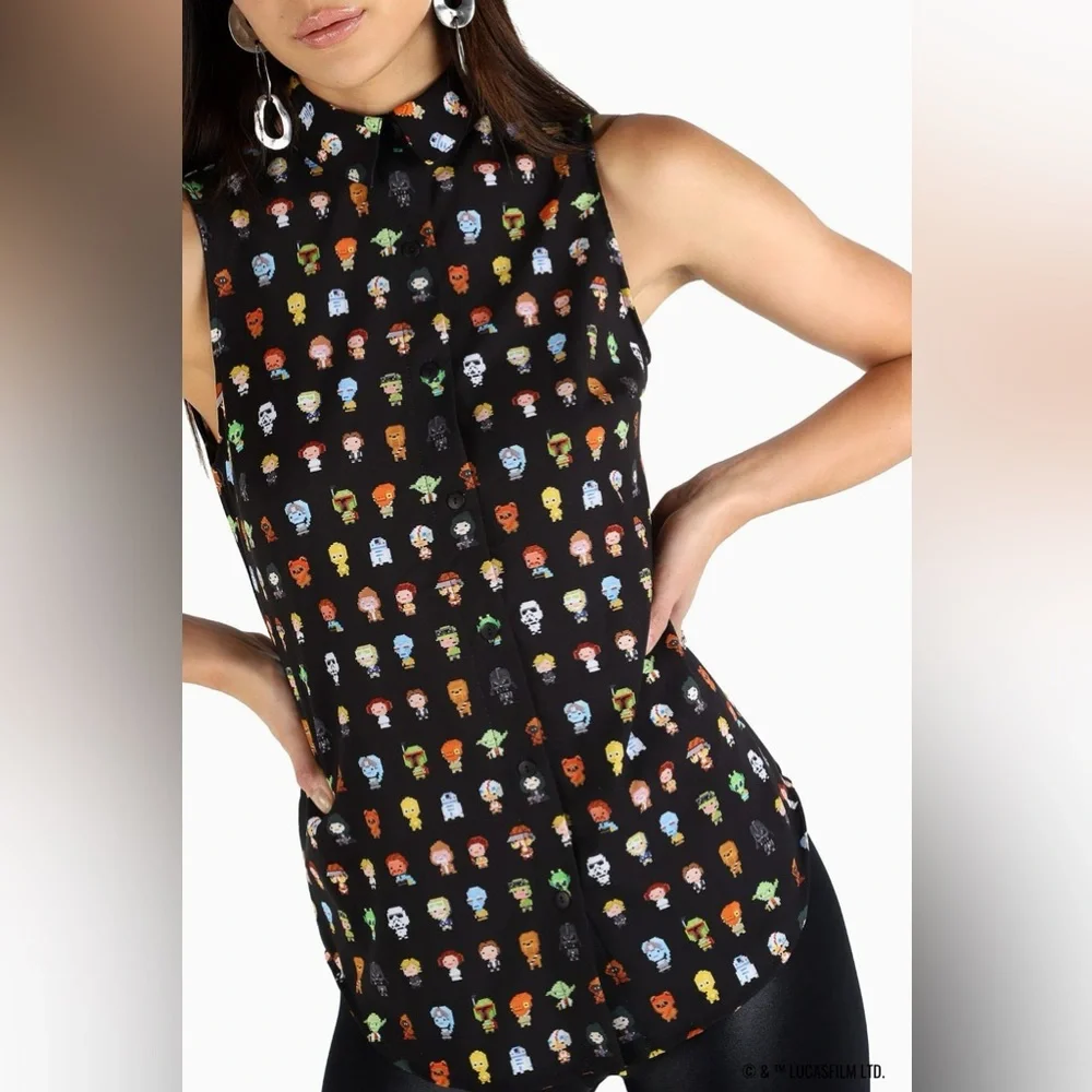 8-Bit Star Wars Business Time Shirt - Picture 4 of 4